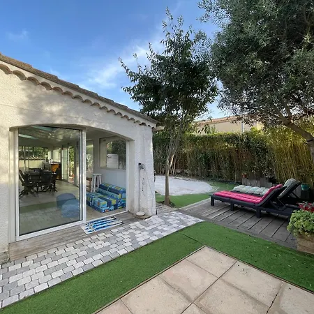 Апартаменты Evasion Mediterraneenne Bas De Cath, Jardin Prive, Parking